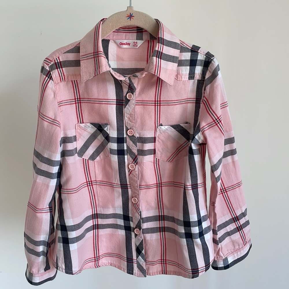 Cotton Plaid Shirt, 4-6